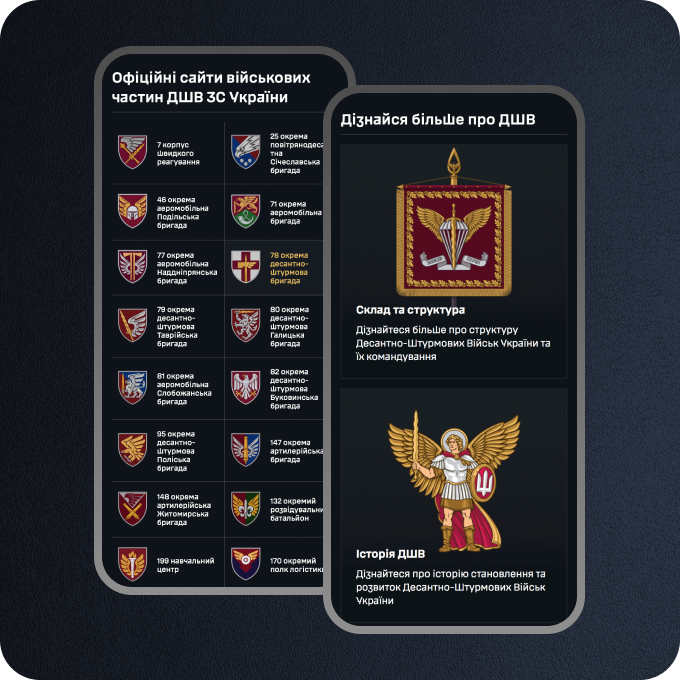 Official website of the Airborne Assault Forces of Ukraine